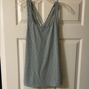 Calvin Klein Light Teal Gray Women's Tank Top Performance wick medium